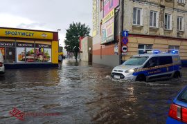 Potężna nawałnica nad Zgierzem.